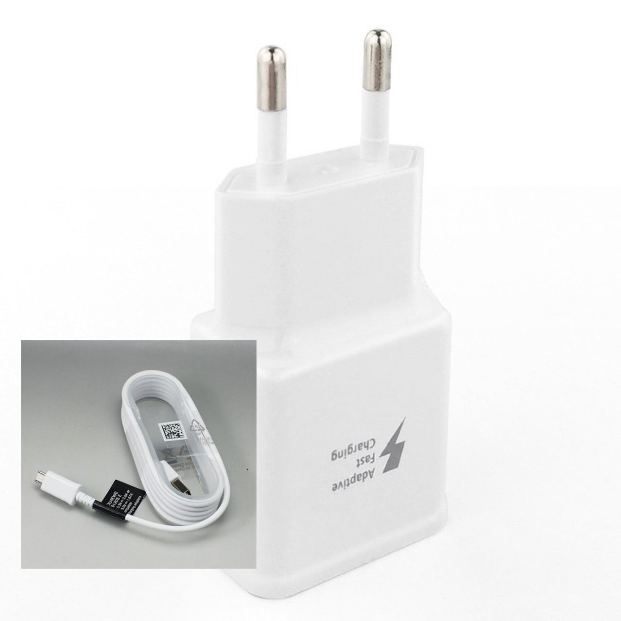 HKM-777235 Samsung Travel Charger 2A Fast Charging for S6/S7/S8 Mobile Phones, Supports 5V & 9V Output