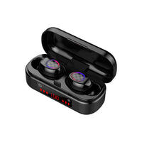 HKM-777235 Wireless Bluetooth Sports Headset with Battery Display, Call Function, Voice Control, and Music Support