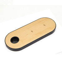 HKM-777363 Natural Bamboo and Wood Wireless Charger with Exquisite Design