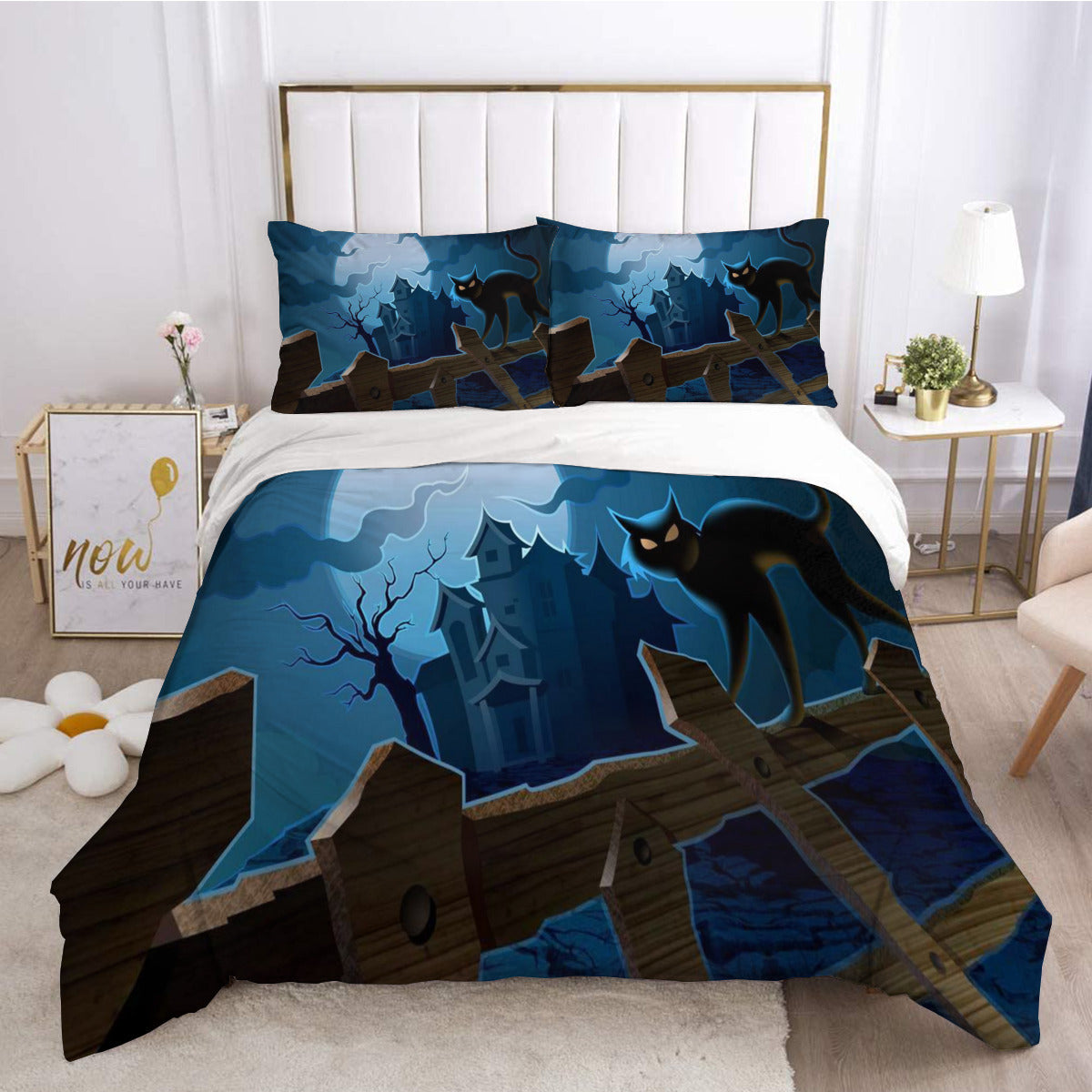 HKM-777491 Bedding Set Featuring Cartoon Animation Designs - Available in Multiple Sizes
