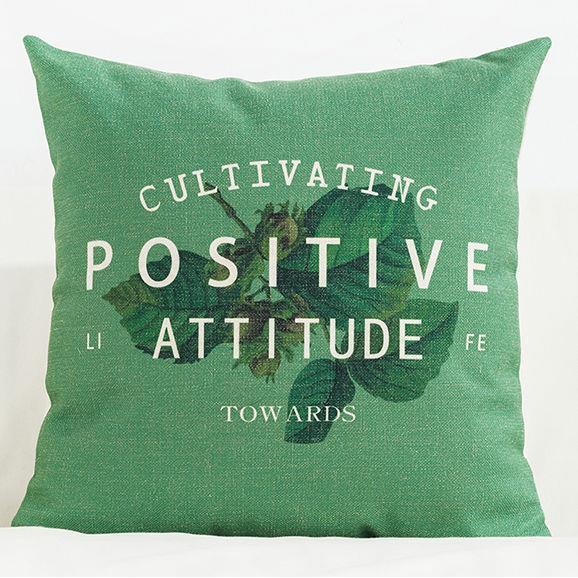 HKM-777555 Medium Plant Rainforest Series Pillow - 45x45cm Thick Blended Fabric with Nature-Inspired Designs