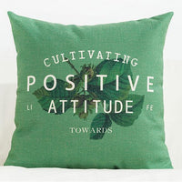 HKM-777555 Medium Plant Rainforest Series Pillow - 45x45cm Thick Blended Fabric with Nature-Inspired Designs