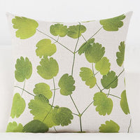 HKM-777555 Medium Plant Rainforest Series Pillow - 45x45cm Thick Blended Fabric with Nature-Inspired Designs