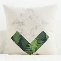 HKM-777555 Medium Plant Rainforest Series Pillow - 45x45cm Thick Blended Fabric with Nature-Inspired Designs