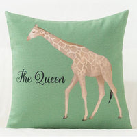 HKM-777555 Medium Plant Rainforest Series Pillow - 45x45cm Thick Blended Fabric with Nature-Inspired Designs