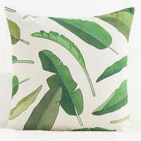 HKM-777555 Medium Plant Rainforest Series Pillow - 45x45cm Thick Blended Fabric with Nature-Inspired Designs