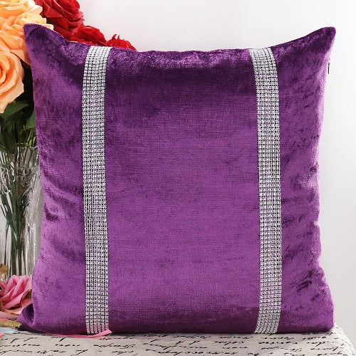 HKM-777619 Light Luxury Velvet Cushion Pillow 45x45cm for Living Room in Multiple Colors