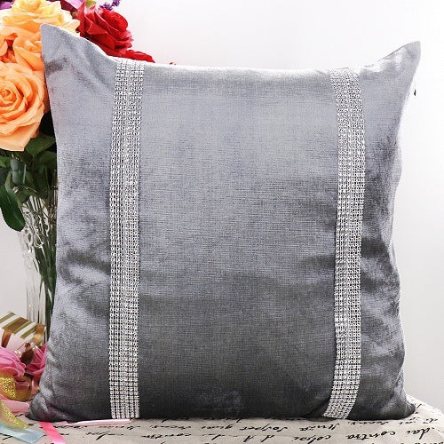 HKM-777619 Light Luxury Velvet Cushion Pillow 45x45cm for Living Room in Multiple Colors