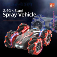 HKM-777747 Dual-Side Spray RC Stunt Car - 360° Rotating Remote Control Truck for Kids 5+