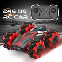 HKM-777747 Dual-Side Spray RC Stunt Car - 360° Rotating Remote Control Truck for Kids 5+