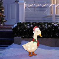HKM-777939 Outdoor Duck Scarf Lighting Ground Decoration - Iron and Acrylic Options Available