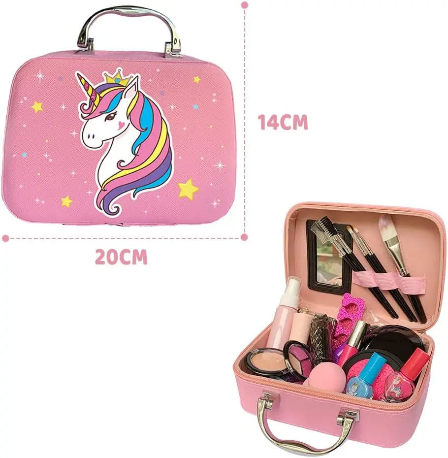 HKM-778003 Kids Unicorn Makeup Set | Educational Role Play Cosmetic Toy for Ages 2-13