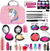 HKM-778003 Kids Unicorn Makeup Set | Educational Role Play Cosmetic Toy for Ages 2-13