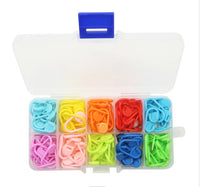 HKM-778003 Mixed Color Plastic Knitting Markers - 23MM Positioning Buckles, 1000 Pack