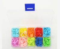 HKM-778003 Mixed Color Plastic Knitting Markers - 23MM Positioning Buckles, 1000 Pack