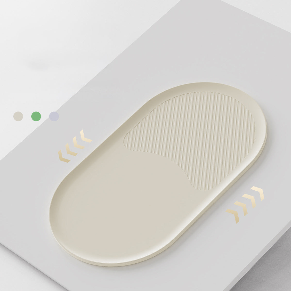 HKM-778003 Stainless Steel Cat Food Bowl with Silicone Waterproof Non-Slip Mat