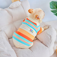 HKM-778131 Colorful Striped Cotton Dog Clothes in Various Sizes for All Breeds
