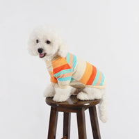 HKM-778131 Colorful Striped Cotton Dog Clothes in Various Sizes for All Breeds
