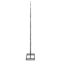 HKM-778131 Minimalist Black Metal Christmas Tree with Stand - 90 cm Height for Indoor & Sheltered Outdoor Use