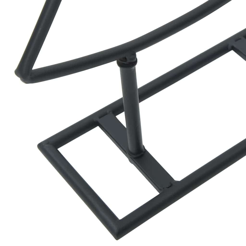 HKM-778131 Minimalist Black Metal Christmas Tree with Stand - 90 cm Height for Indoor & Sheltered Outdoor Use