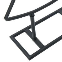 HKM-778131 Minimalist Black Metal Christmas Tree with Stand - 90 cm Height for Indoor & Sheltered Outdoor Use