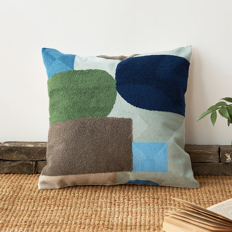 HKM-778387 Cotton Decorative Pillow with Hidden Zipper, 30 x 50 cm, Machine Washable