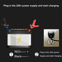 HKM-778515 12V Fully Automatic Intelligent Battery Charger for 12AH-100AH Lead-Acid Batteries