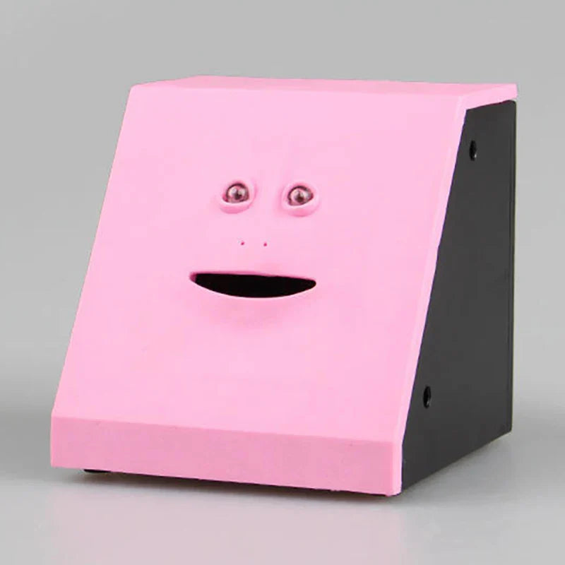 HKM-778579 Funny Face Coin Piggy Bank with Electric Features, Music, and Light for Kids 5+