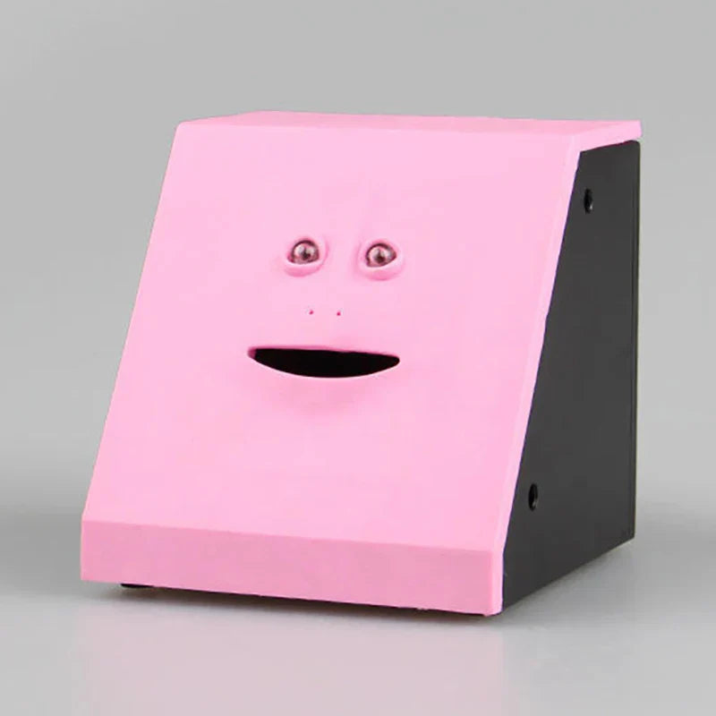 HKM-778579 Funny Face Coin Piggy Bank with Electric Features, Music, and Light for Kids 5+
