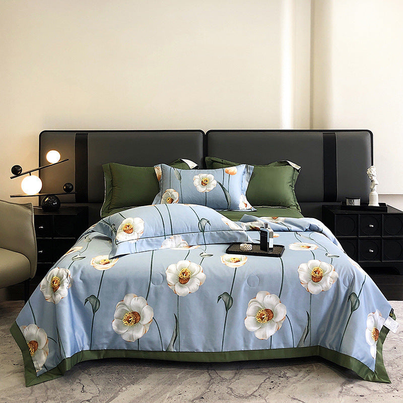 HKM-778643 Washable Tencel Summer Cooling Duvet Cover Set - Multiple Sizes Available