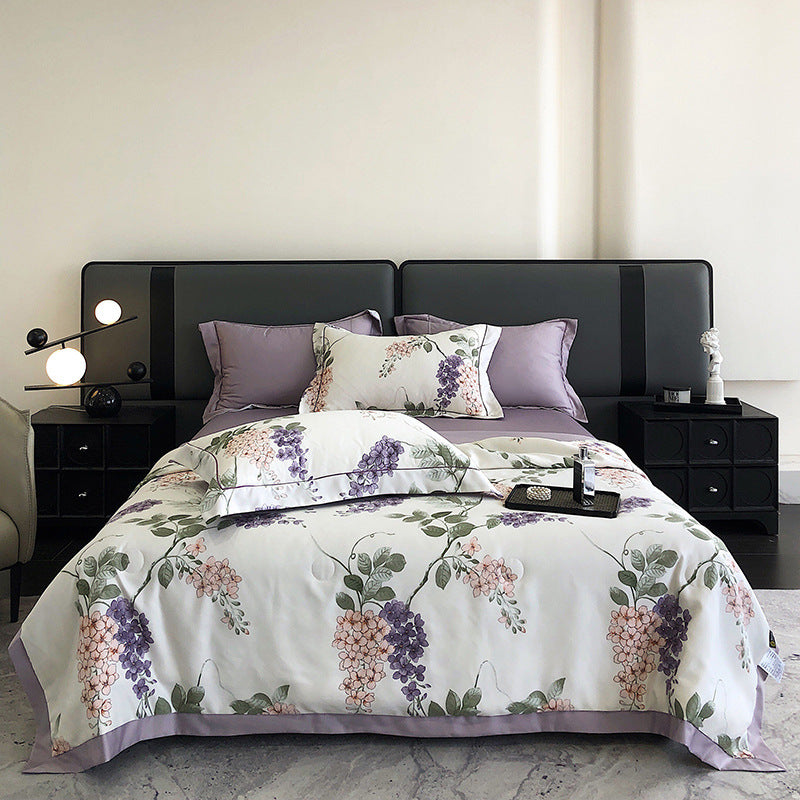 HKM-778643 Washable Tencel Summer Cooling Duvet Cover Set - Multiple Sizes Available