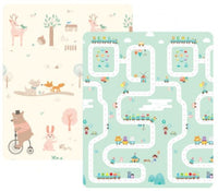 HKM-778707 Foldable 1CM Thick Cartoon XPE Anti-Skid Baby Play Mat - Water-Resistant & Easy to Clean