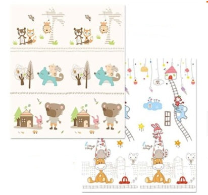 HKM-778707 Foldable 1CM Thick Cartoon XPE Anti-Skid Baby Play Mat - Water-Resistant & Easy to Clean