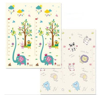 HKM-778707 Foldable 1CM Thick Cartoon XPE Anti-Skid Baby Play Mat - Water-Resistant & Easy to Clean