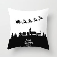 HKM-778771 Nordic Christmas Decorative Pillowcase - Soft Polyester Cover for Living Room, Bedroom, or Study