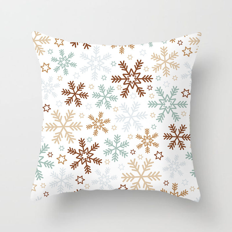 HKM-778771 Nordic Christmas Decorative Pillowcase - Soft Polyester Cover for Living Room, Bedroom, or Study
