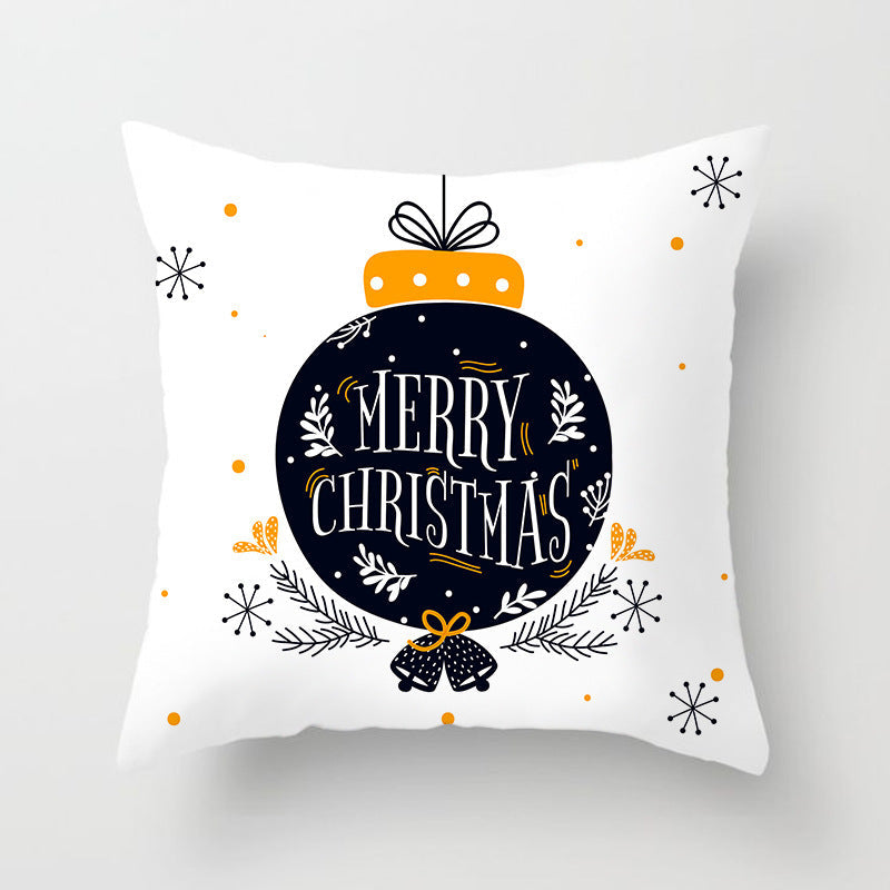 HKM-778771 Nordic Christmas Decorative Pillowcase - Soft Polyester Cover for Living Room, Bedroom, or Study