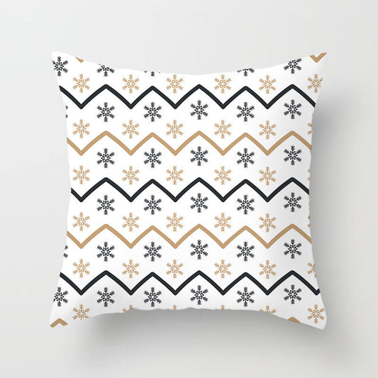 HKM-778771 Nordic Christmas Decorative Pillowcase - Soft Polyester Cover for Living Room, Bedroom, or Study