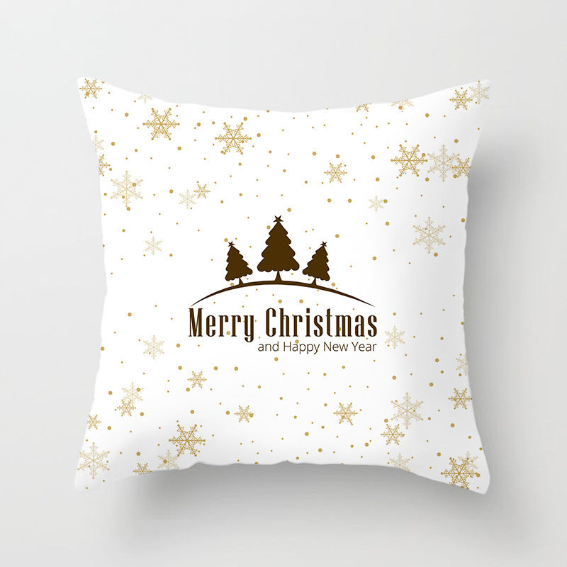 HKM-778771 Nordic Christmas Decorative Pillowcase - Soft Polyester Cover for Living Room, Bedroom, or Study