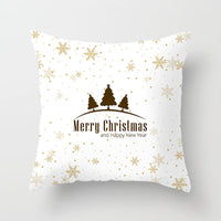 HKM-778771 Nordic Christmas Decorative Pillowcase - Soft Polyester Cover for Living Room, Bedroom, or Study