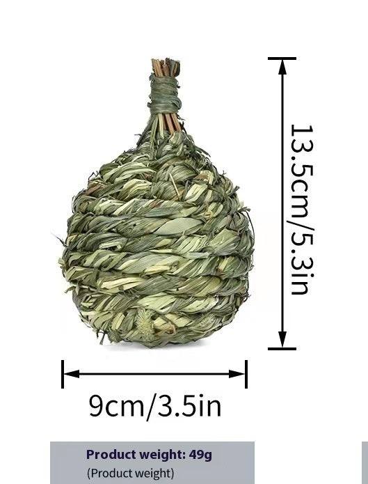 HKM-778771 Timothy Grass Pet Rabbit Chew Toys - Assorted Shapes including Eggplant, Apple, Pear, Banana, and Pineapple