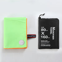 HKM-778899 Microfiber Beach Towel Set - Quick-Dry Sports Towel and Bath Towel Combo, Soft Double-Face Velvet, 40x80 cm & 80x160 cm