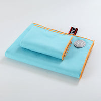HKM-778899 Microfiber Beach Towel Set - Quick-Dry Sports Towel and Bath Towel Combo, Soft Double-Face Velvet, 40x80 cm & 80x160 cm