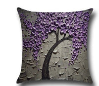 HKM-779027 Three-Dimensional Oil Painting Floral Cotton Cushion Cover for Car and Home Decor