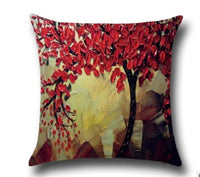 HKM-779027 Three-Dimensional Oil Painting Floral Cotton Cushion Cover for Car and Home Decor