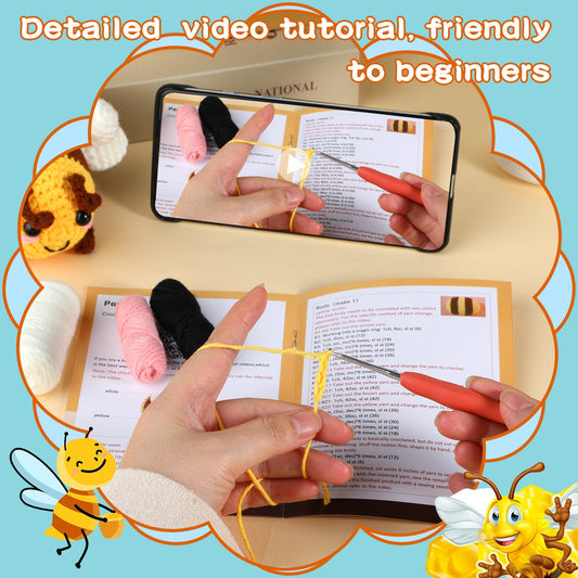 KTX-779155 Acrylic Crochet Material Package for Handmade Doll Decor