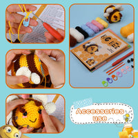 HKM-779155 Acrylic Crochet Material Package for Handmade Doll Decor