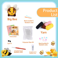 HKM-779155 Acrylic Crochet Material Package for Handmade Doll Decor