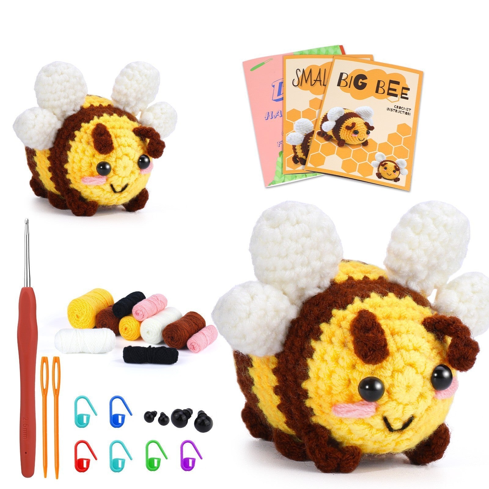 KTX-779155 Acrylic Crochet Material Package for Handmade Doll Decor