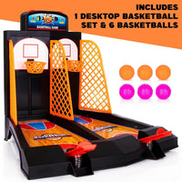 HKM-779155 Desktop Arcade Basketball Shooting Game for Kids - Mini Tabletop Basketball Fun